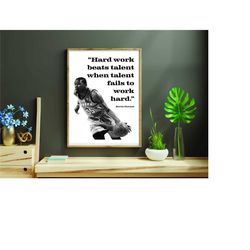 kevin durant poster wall art nba basketball printable,