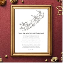 twas the night before christmas printable | christmas
