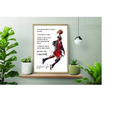 michael jordan poster signature 9000 shots | quote
