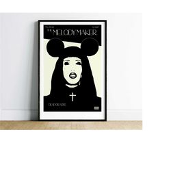 printable retro wall art music poster, pop culture