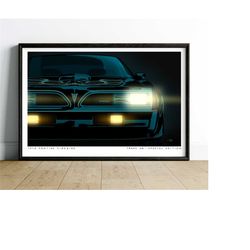classic car wall art print, sports car poster,
