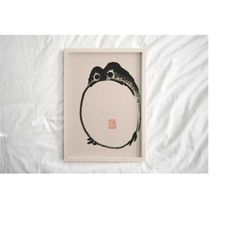 matsumoto hoji frog print, japanese frog poster, matsumoto