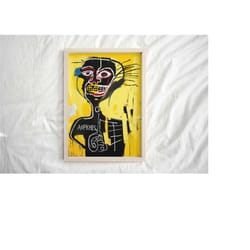 basquiat exhibition poster basquiat print urban art painting