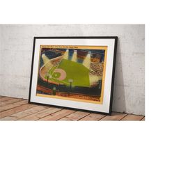 boston red sox - fenway park, poster framed