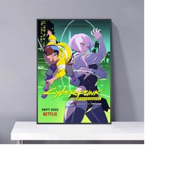 cyberpunk edgerunners tv movie poster druck pvc package