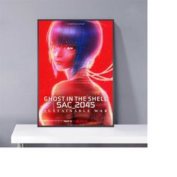 ghost in the shell reworked movie poster, pvc