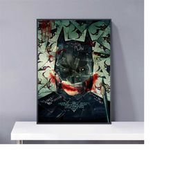the dark knight art joker movie poster pvc