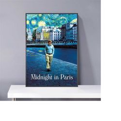midnight in paris poster pvc package waterproof canvas