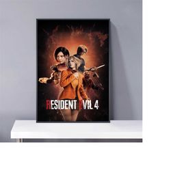 resident evil 4 remake poster pvc package waterproof