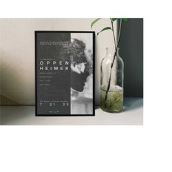 oppenheimer movie poster film/room decor wall art/poster gift/canvas
