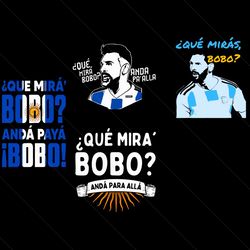 que miras bobo messi argentina world cup svg