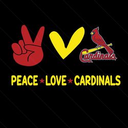 peace love cardinals svg, sport svg, st louis cardinals, cardinals svg, cardinals baseball, st louis baseball, baseball