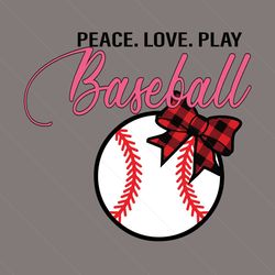 peace love play baseball svg, sport svg, baseball svg, love baseball svg, baseball and ribbon, sports lovers svg, baseba