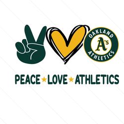 peace love athletics svg, sport svg, oakland athletics, athletics svg, athletics baseball, oakland baseball, baseball sv