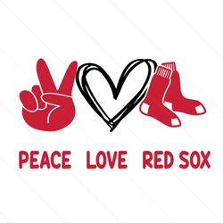 peace love red sox svg, sport svg, boston red sox svg, red sox svg, red sox baseball, boston baseball, baseball svg, red