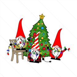 santa gnomes svg, christmas svg, gnomies svg, gnomy svg, cute gnome svg, xmas svg, christmas gnomy, gnome svg, gnomos sv