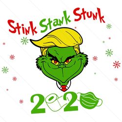 stink stank grinch 2020 ornament, christmas svg, merry grinchmas, social distancing grinch ornament, grinch ornament 202