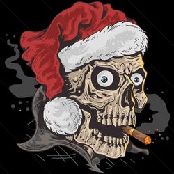 santa skeleton, christmas svg, xmas svg, christmas hat svg, merry christmas svg, santa hat svg, skeleton svg, christmas