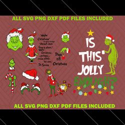 grinch christmas bundle, christmas svg, grinch lover, christmas grinch, days til christmas, merry grinchmas, grinch svg,