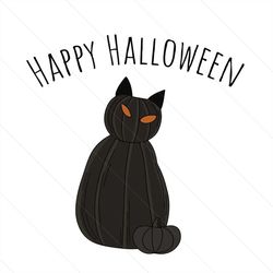 black cat happy halloween svg, halloween svg, halloween black cat svg