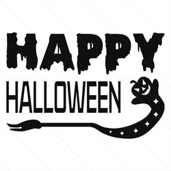 Happy Halooween Spook Broom Svg, Halloween Svg, Halloween Spook Svg