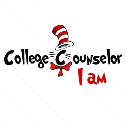 college counselor i am cat in the hat svg digital files