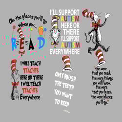 dr seuss quotes bundle cat in the hat svg digital files