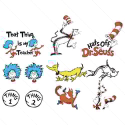 dr seuss bundle cat in the hat svg designs cutting files