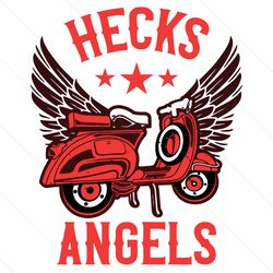 hecks angels fun scooter vintage moped svg cutting files