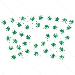 cannabis starbucks full wrap weed cup svg
