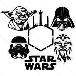 star wars starbucks full wrap cup svg files for cricut