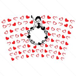 betty boop starbucks full wrap cup svg digital files