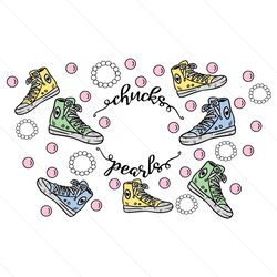 starbucks chucks and pearls full wrap kamala svg