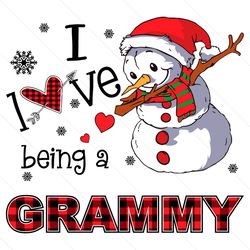 i love being a grammy grandma snowman svg files for cricut