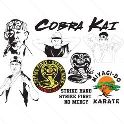 cobra kai logo bundle miyagido karate svg digital files