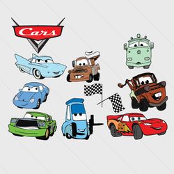 lightning mcqueen disney cars racing svg best design digital files