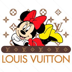 louis vuitton minnie mouse lv brand svg famous logo vectors