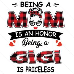 being a mom is an honor being a gigi is priceless svg, mothers day svg, being a gigi svg, being gigi svg, gigi svg, bein