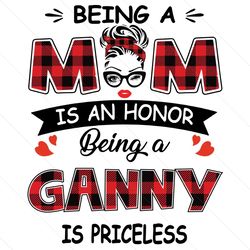 being a mom is an honor being a ganny is priceless, mothers day svg, being a ganny svg, being ganny svg, being a mom svg