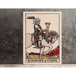 knight of cups- tarot card print - the