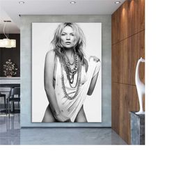 Kate Moss Hot Photography Canvas Wall Art | Fashion Photography Wall Art, Posters, Prints, Pictures, Paintings and Home