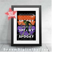 spooky season zombie poster, halloween poster, halloween t-shirt design, zombie halloween gifts, instant digital downloa