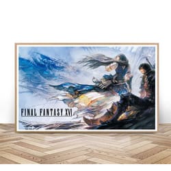 final fantasy xvi game poster, canvas wall art
