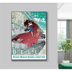 belle,anime poster, manga poster,painting art,tv poster wall art