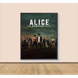 alice in borderland movie poster print, canvas wall