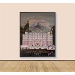 the grand budapest hotel movie poster print, canvas