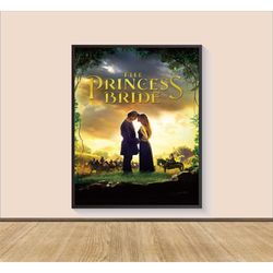 the princess bride movie poster print, canvas wall