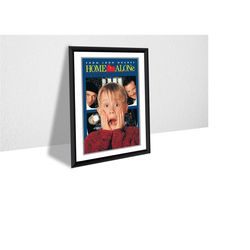 home alone - movie poster - 1990 canvas poster, wall art, wall decor, canvas print, room decor, home decor, movie poster