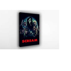 scream movie poster no.4 - 1996 canvas poster, wall art, wall decor, canvas print, room decor, home decor, movie poster