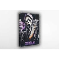 scream movie poster no.1 - 1996 canvas poster, wall art, wall decor, canvas print, room decor, home decor, movie poster